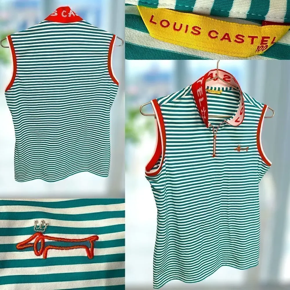 Louis Castel Golf 3/4 Zip Top Tank Vest Size 100 NWOT - Picture 1 of 15